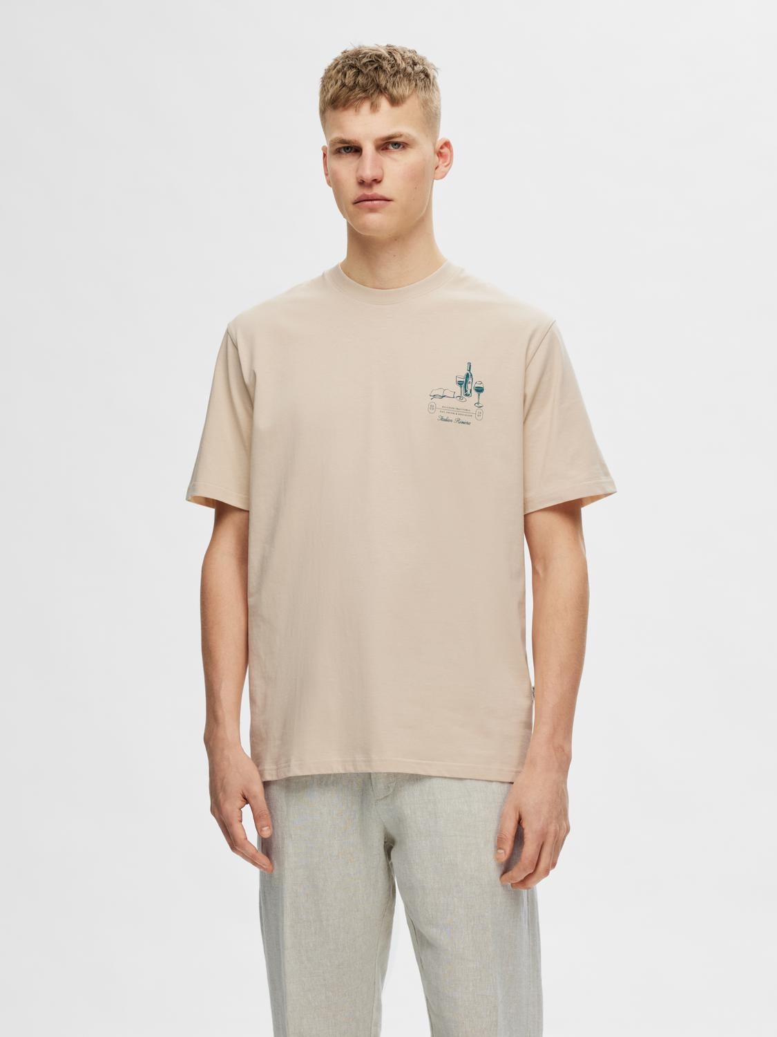 SLHRELAXARIES T-Shirt - Fog