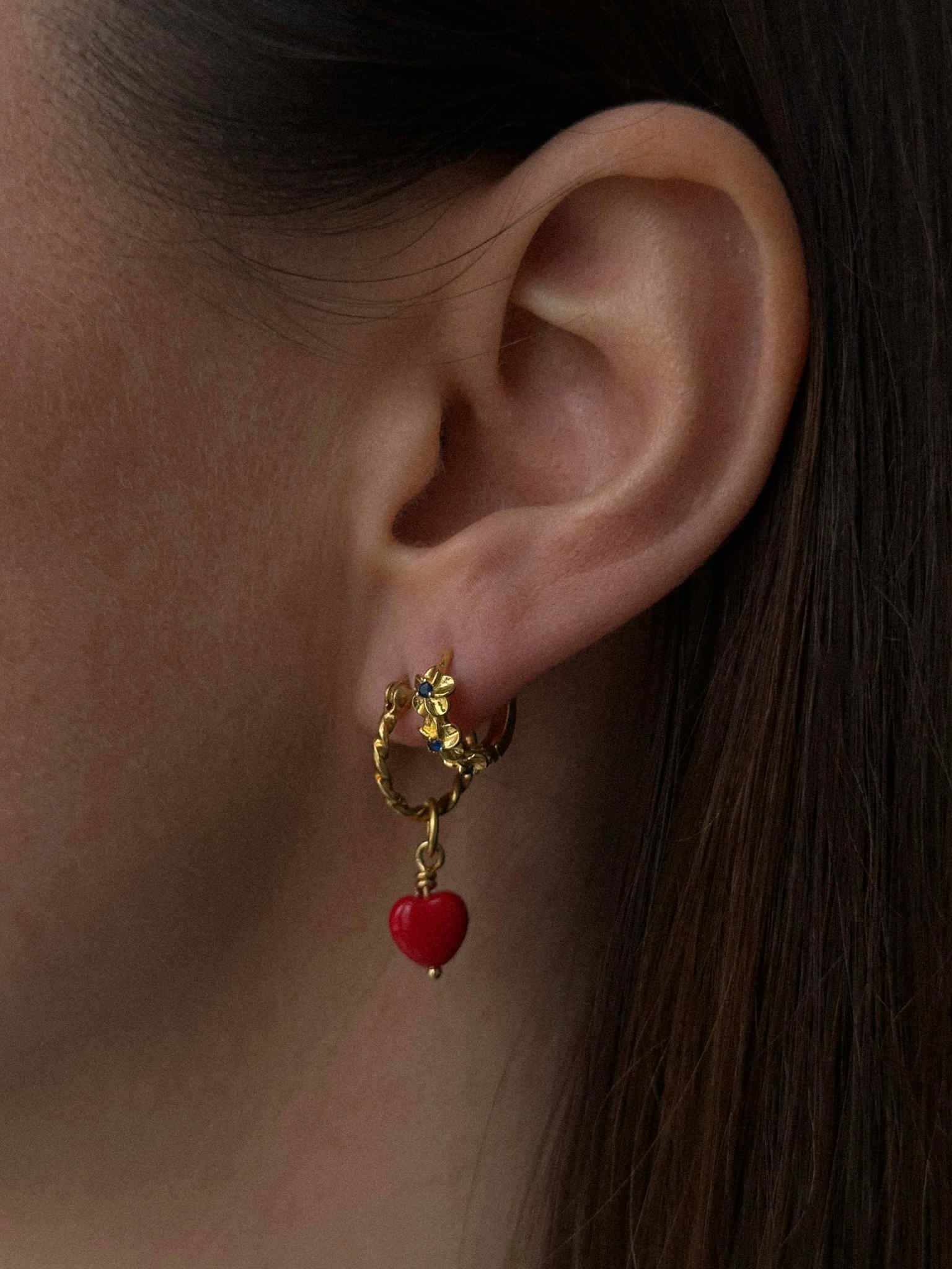 Pico Aster Hoops - Clear