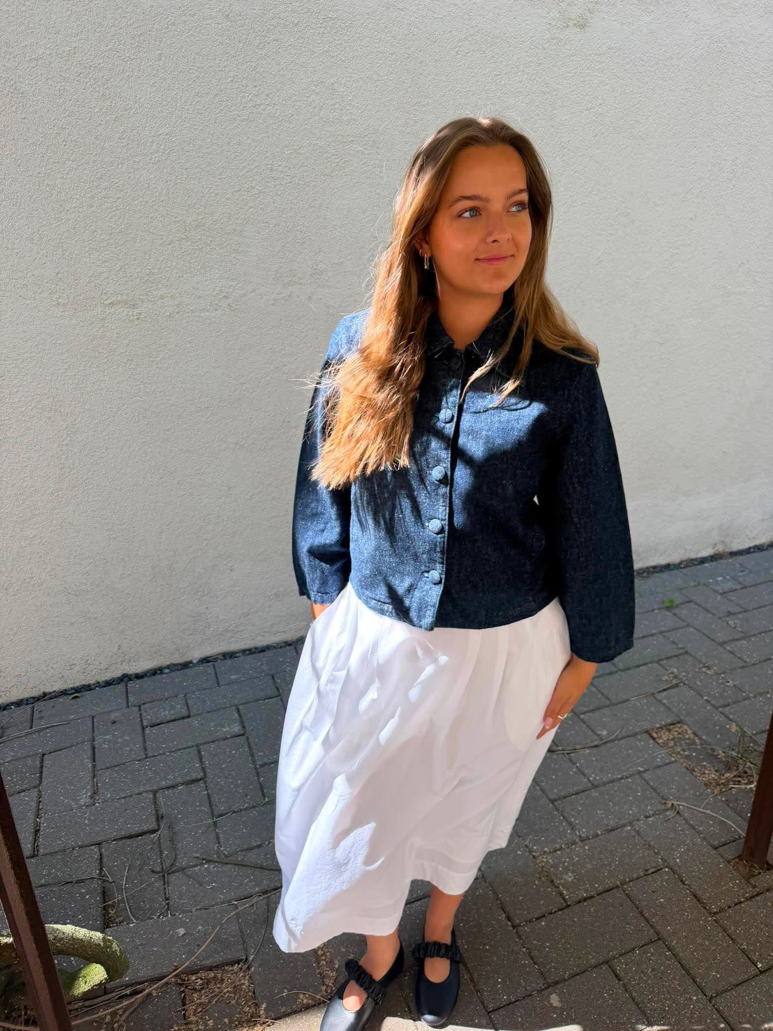 SLFRELAXED Denim Jacket - Dark Blue Denim
