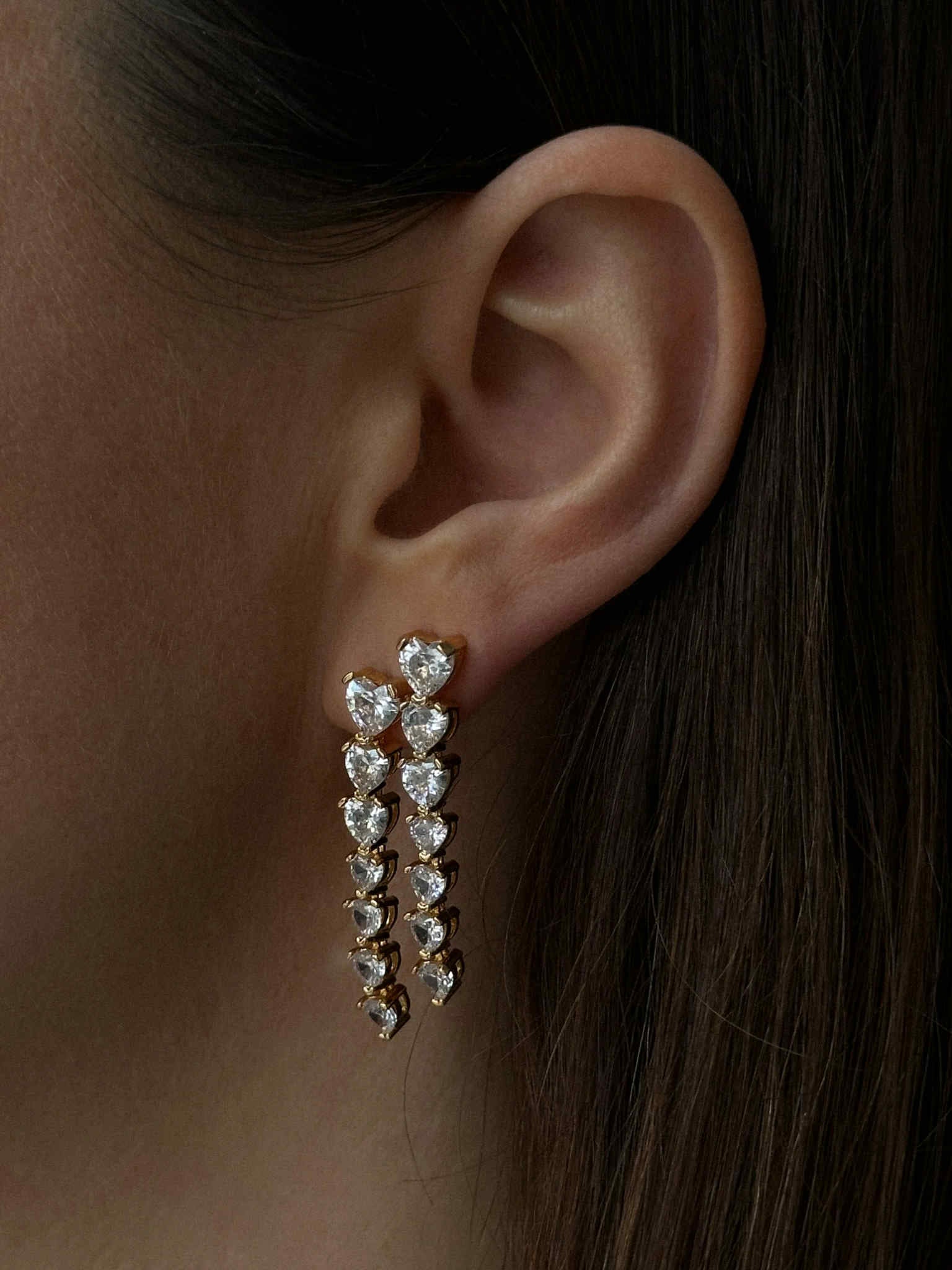 Pico Arco Large Crystal Studs