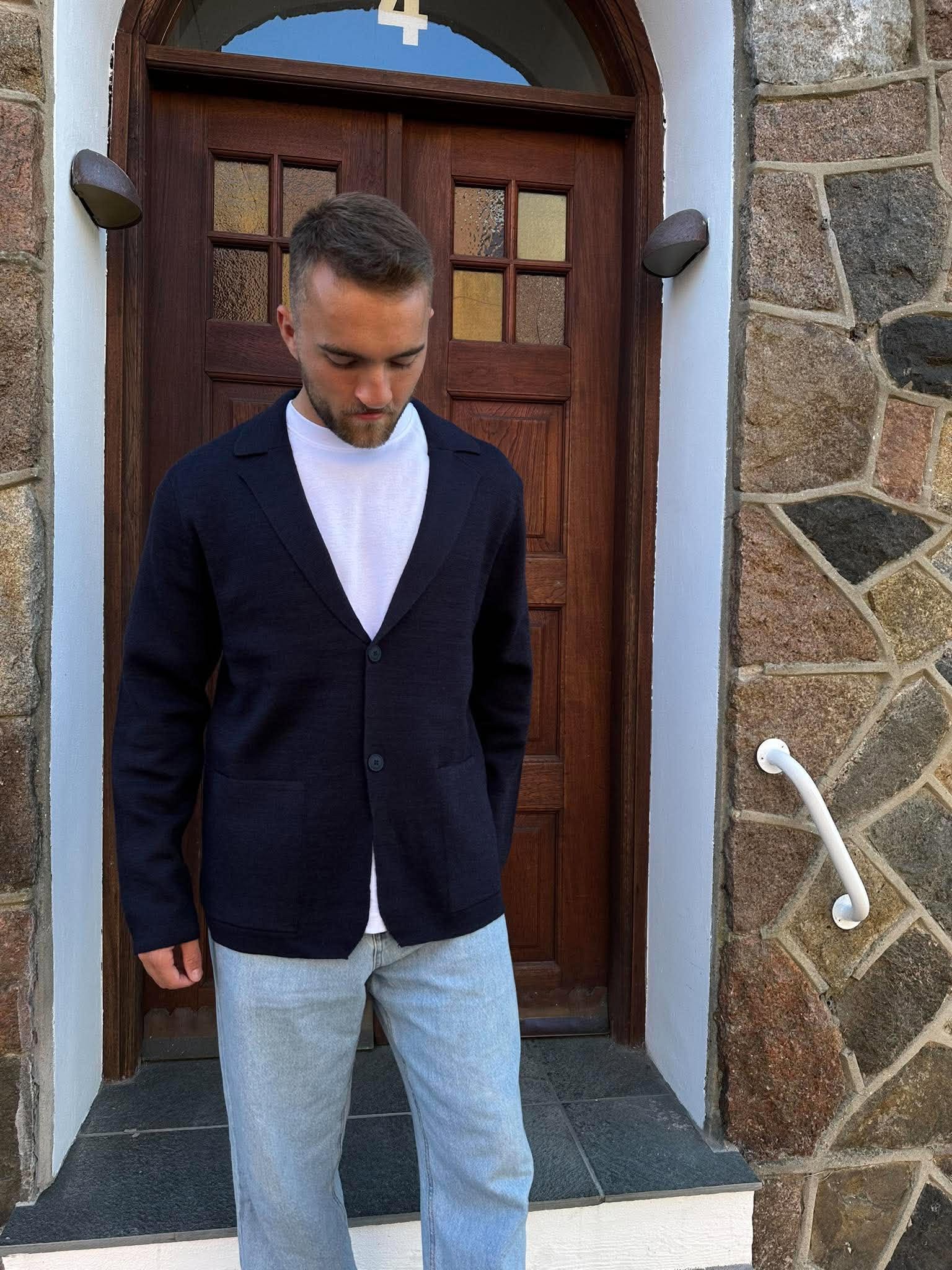 JPRBLATRAVIS Knitted Cardigan - Night Sky