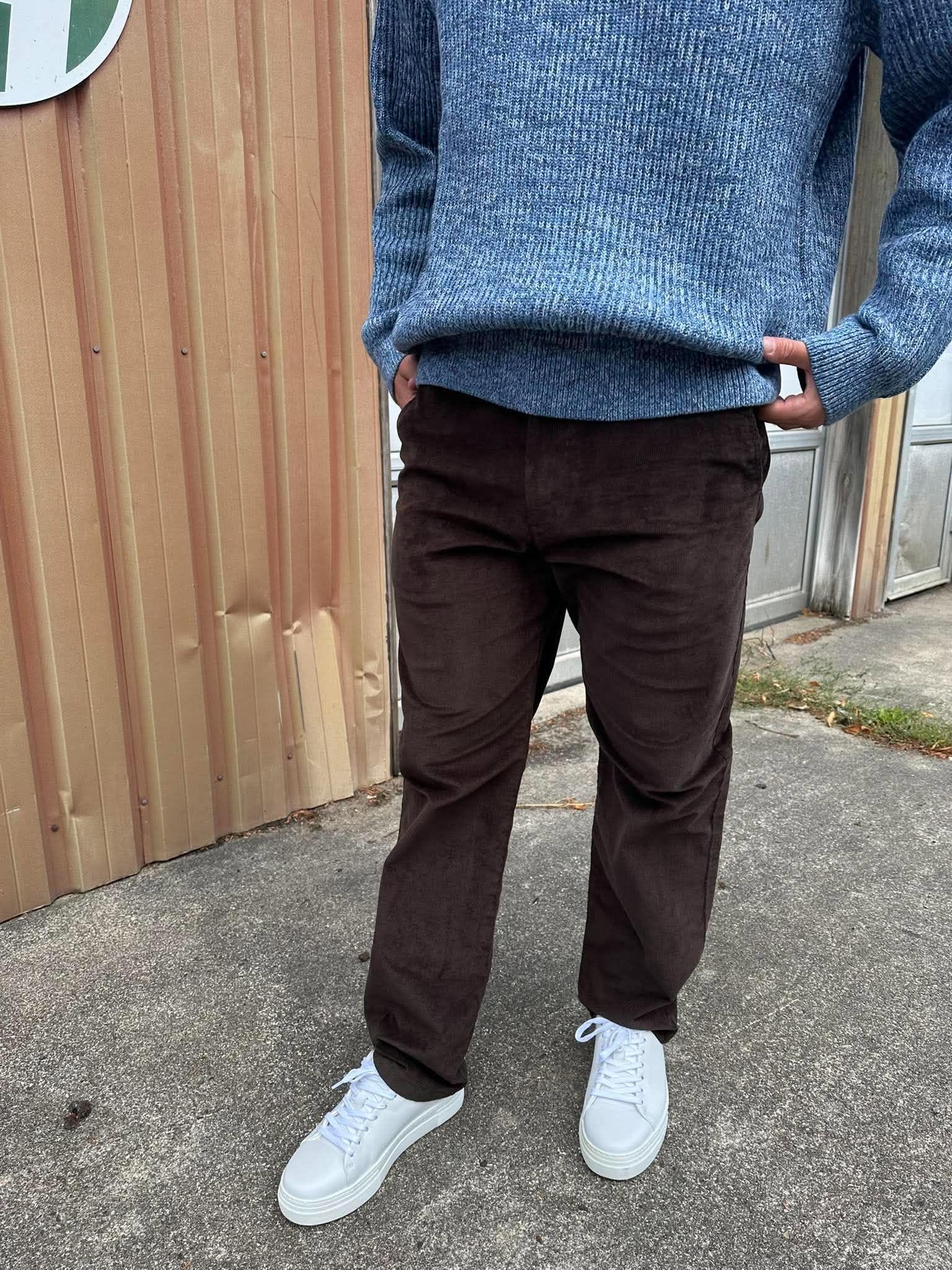 SLM196-STRAIGHT Trousers - Delicioso