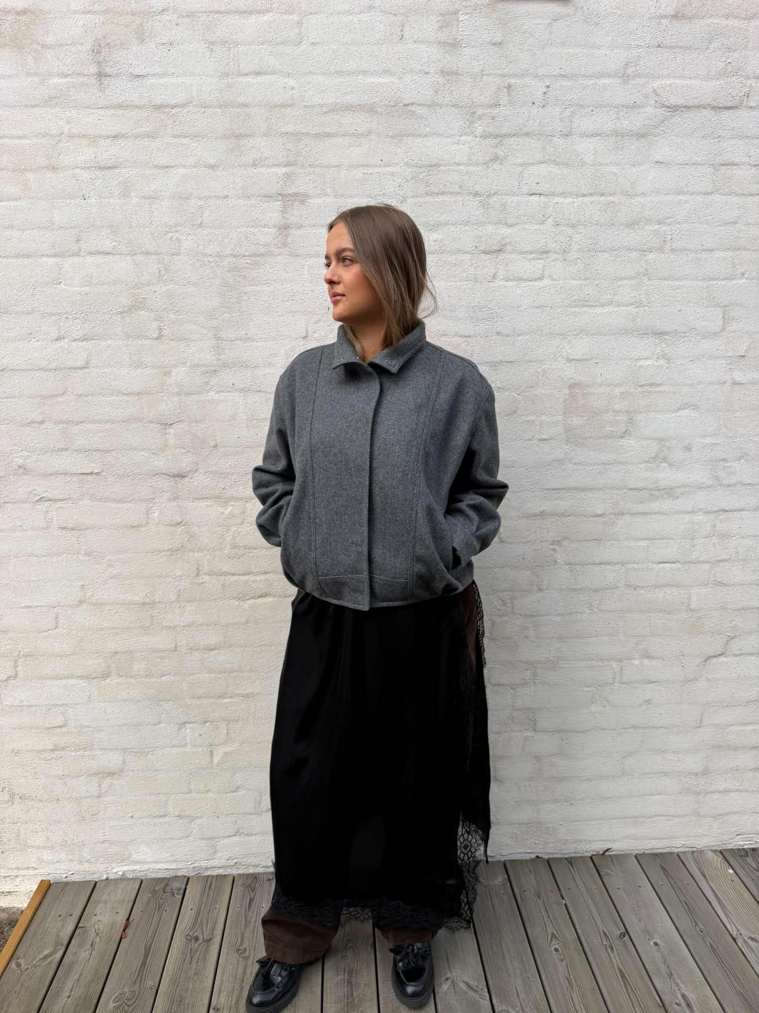 ONLASTA Jacket - Dark Grey Melange
