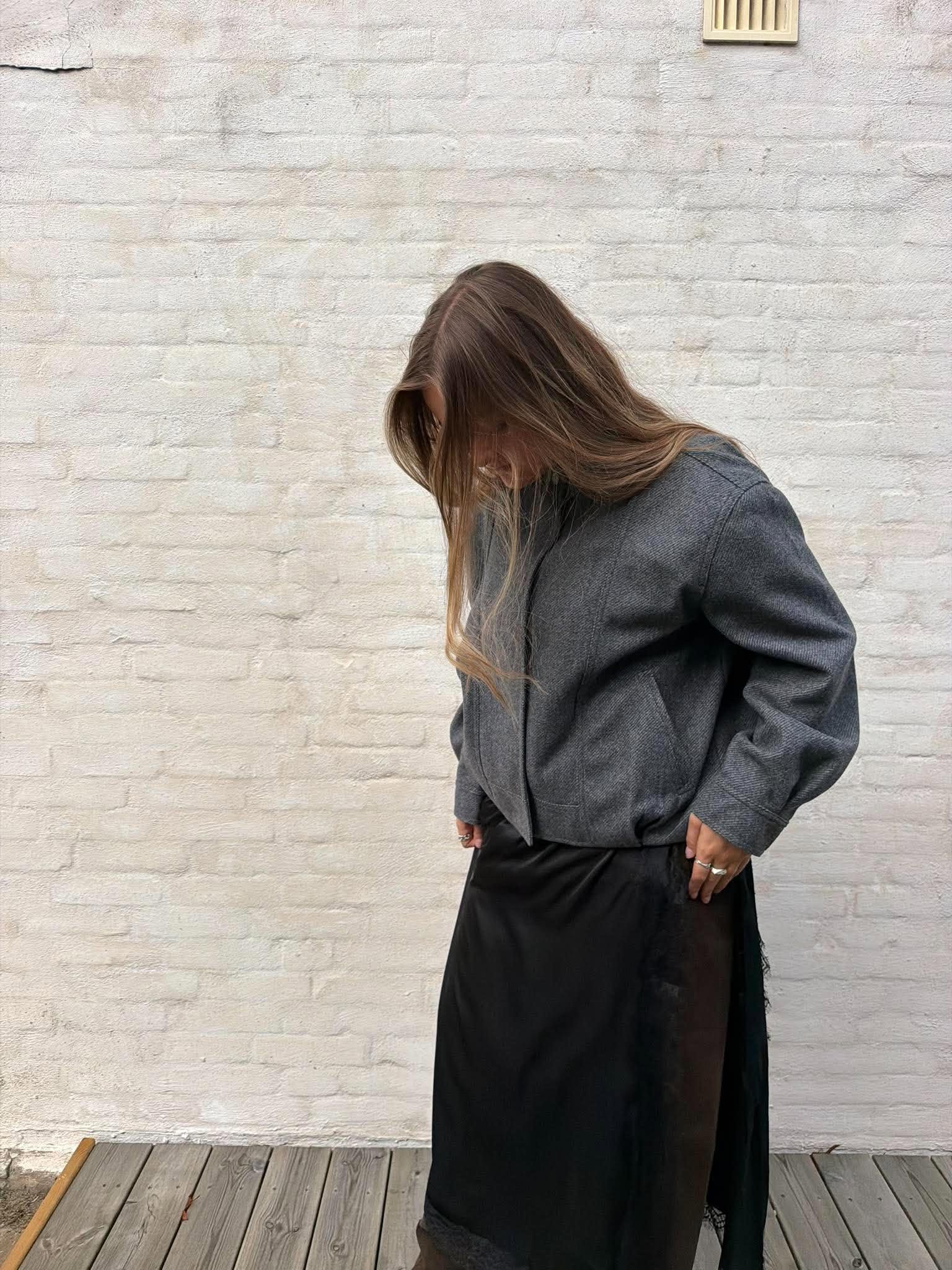 ONLASTA Jacket - Dark Grey Melange