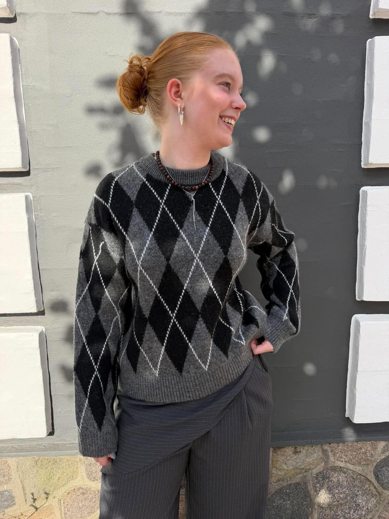JDYBIANKA Pullover - Dark Grey Melange