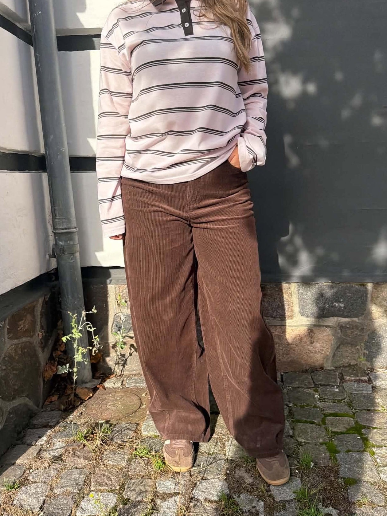 OBJMOJI Trousers - Seal Brown