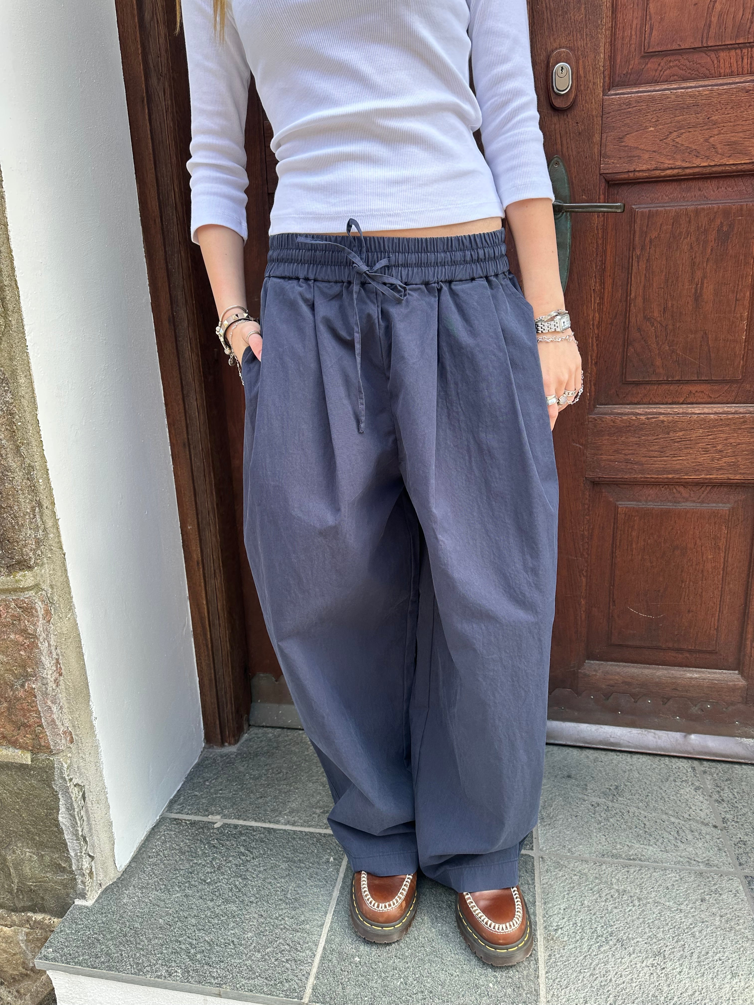 OBJBERTA Trousers - Sky Captain