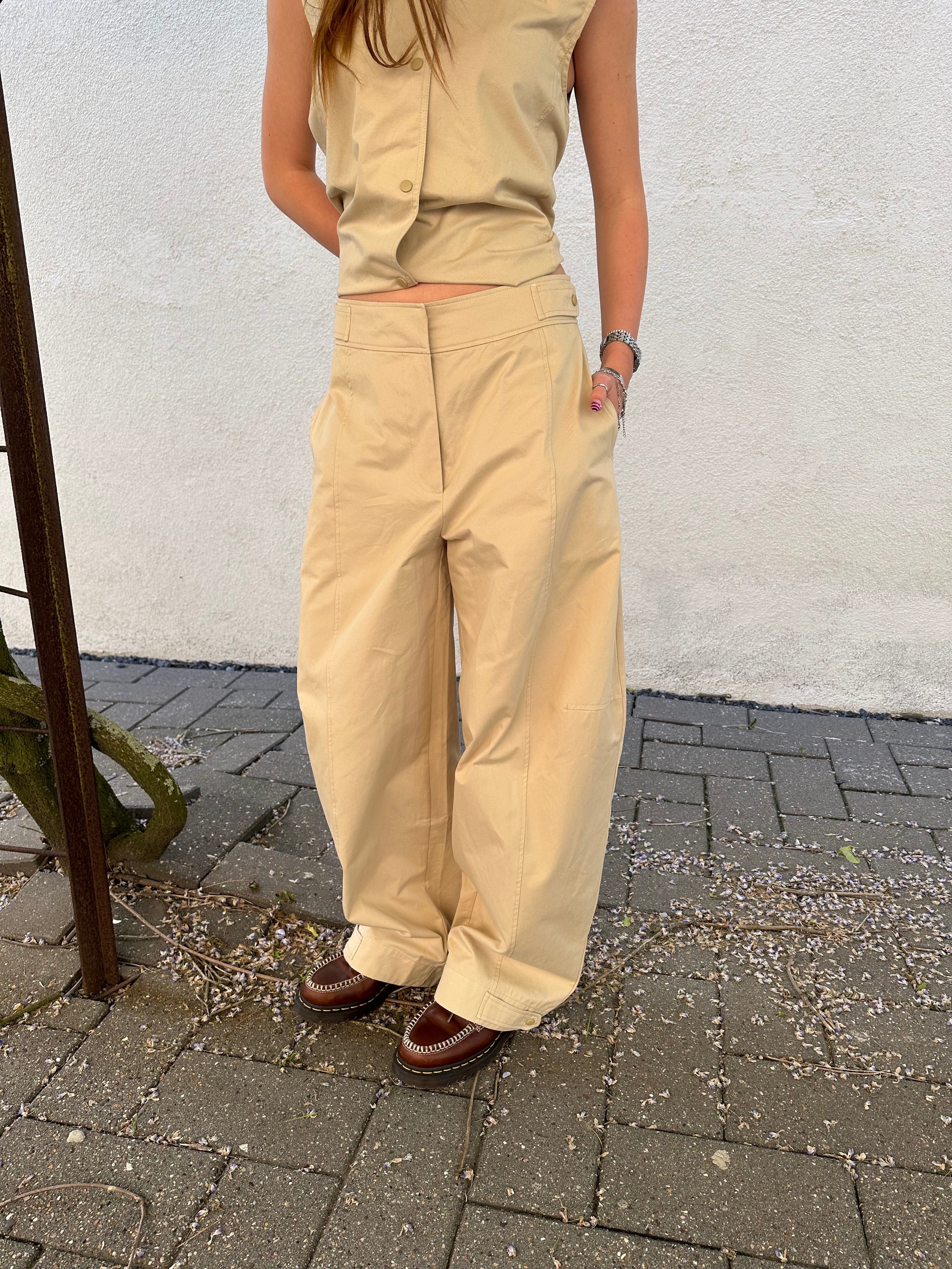 OBJSHANA Tailored Trousers - Humus
