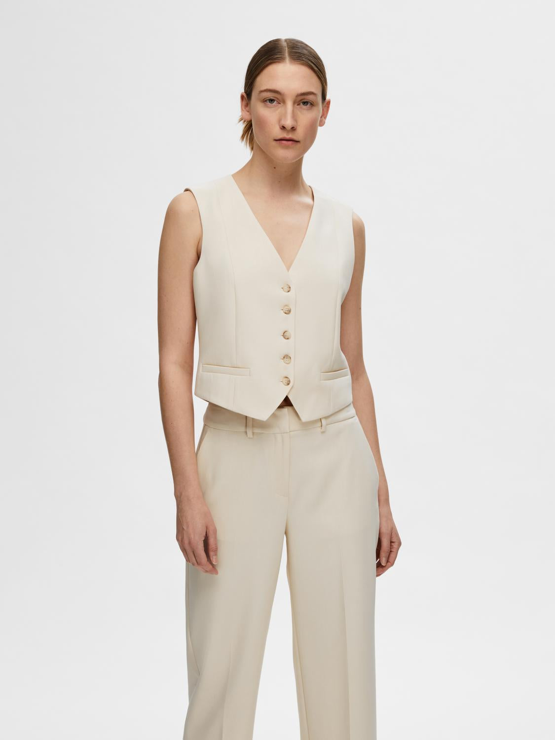 SLFRITA Waistcoat - Birch