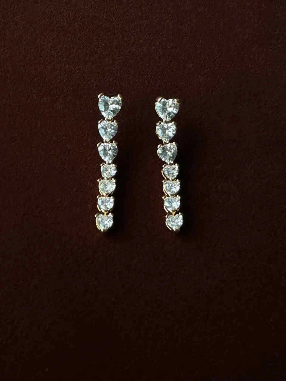 Pico Crystal Heart Studs
