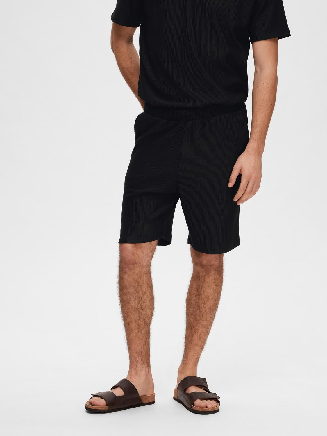 SLHLOOSE-PLISSE Shorts - Black