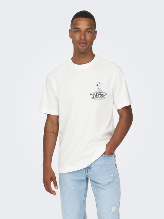 ONSPEANUTS T-Shirt - Cloud Dancer