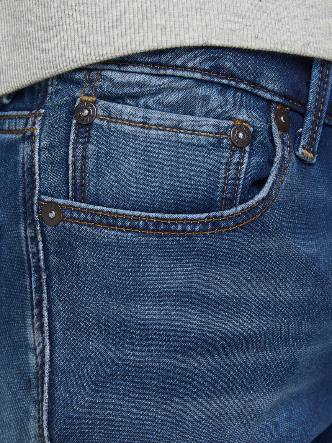 JJIRICK Shorts - blue denim