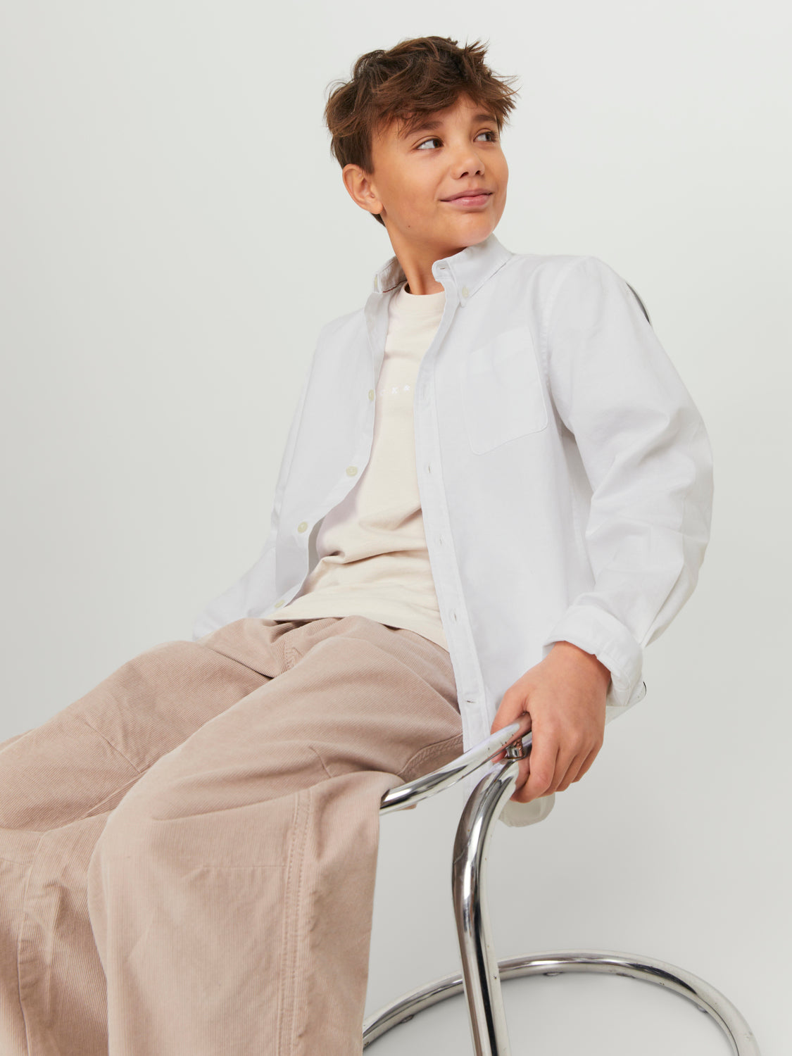 JJEOXFORD Shirts - White