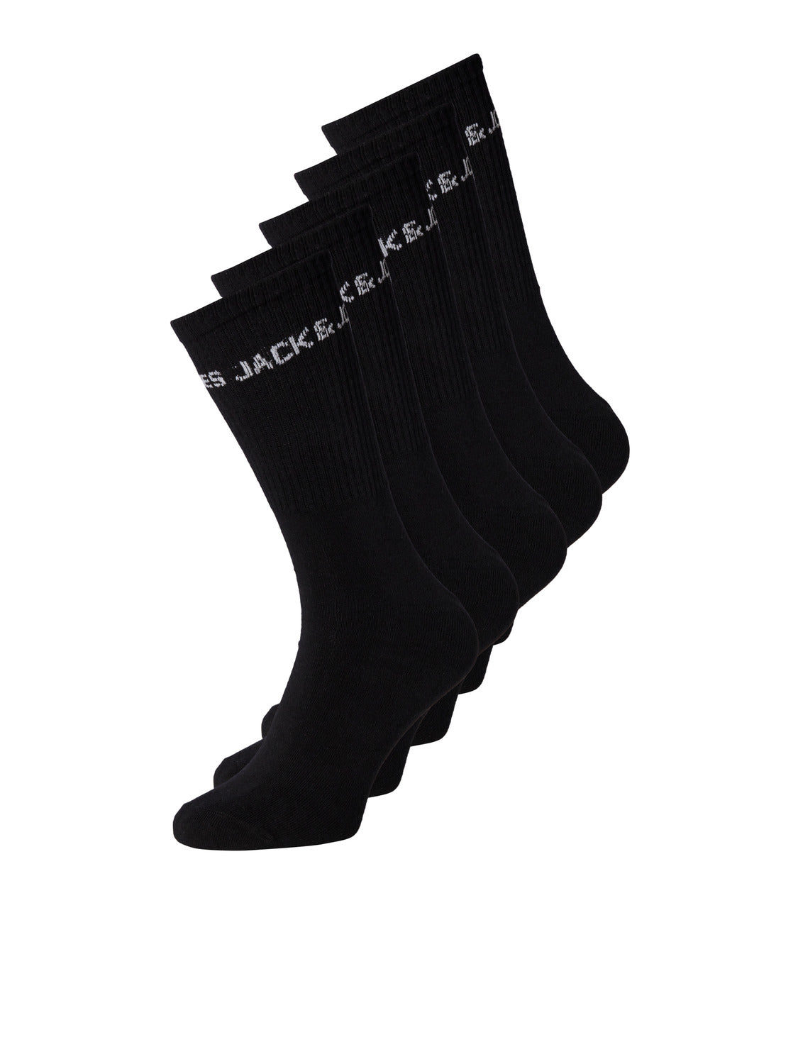 JACBASIC 5 Pack Socks - Black