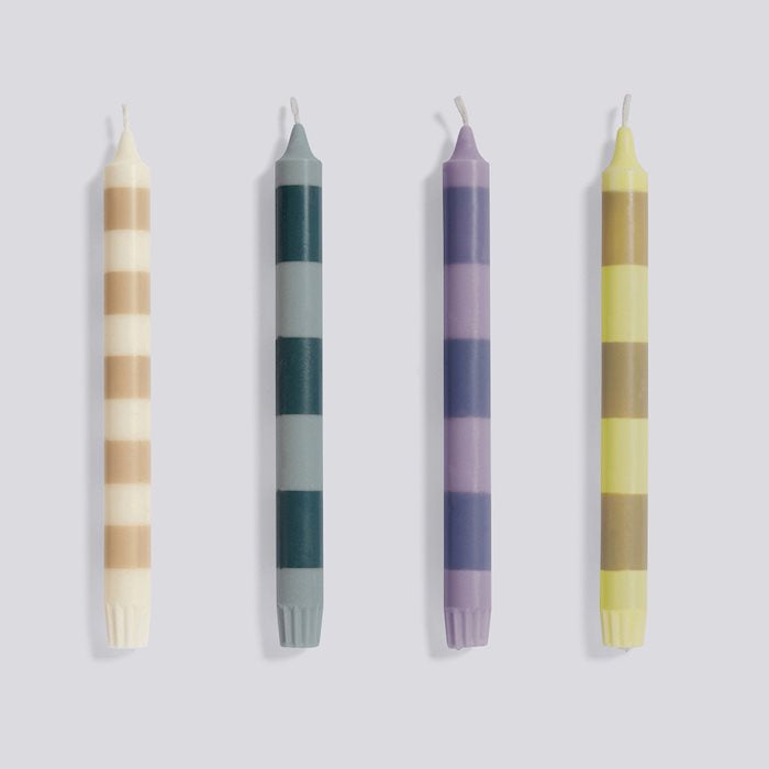 HAY Stripe Candle Set Of 4 Douce