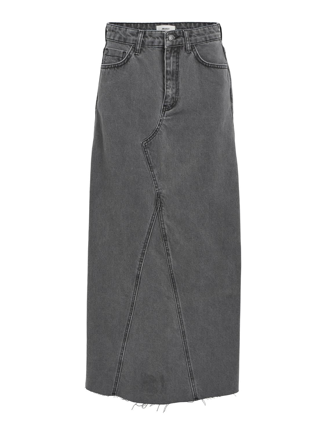 OBJHARLOW Skirt - Grey Denim