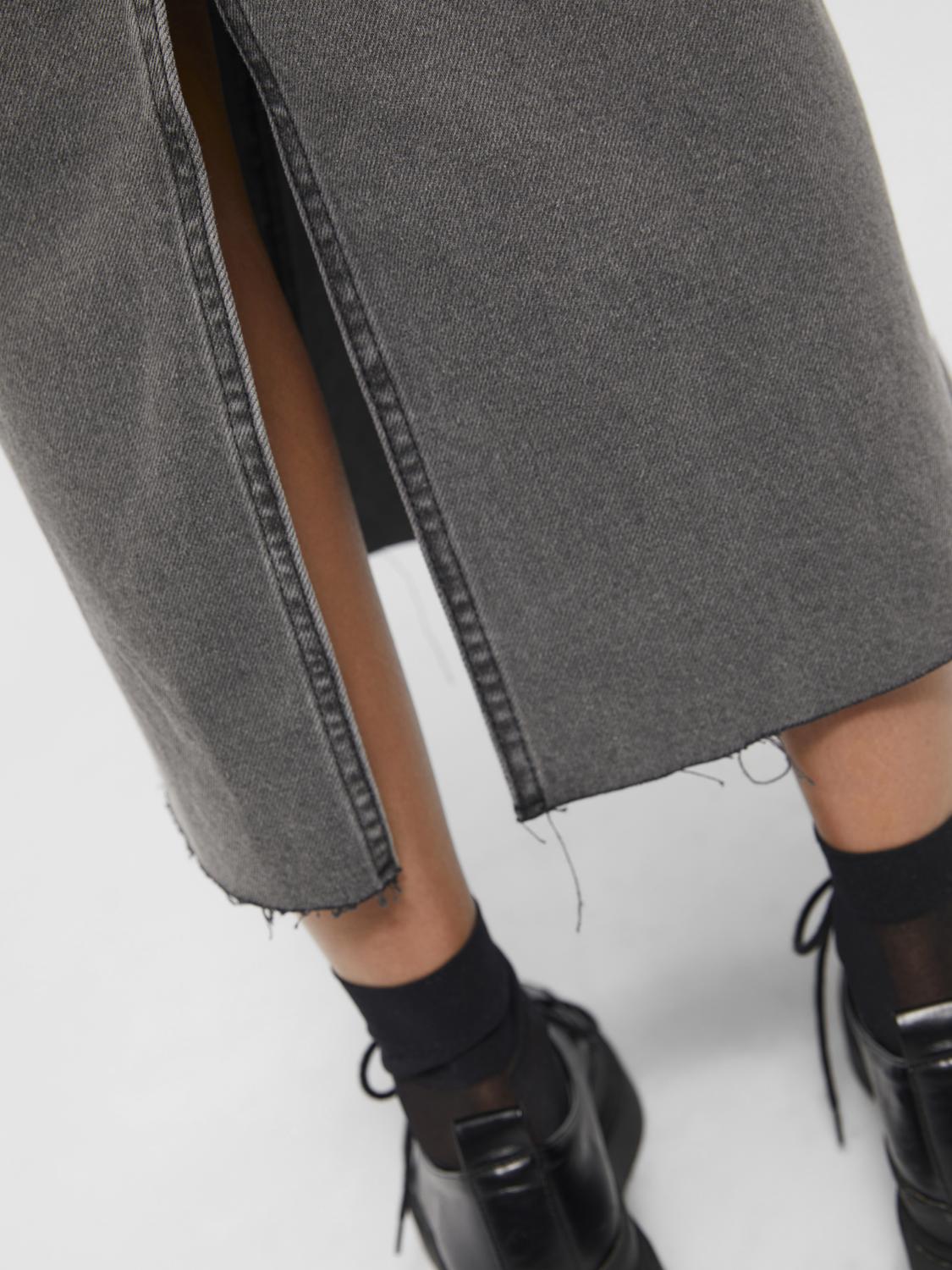 OBJHARLOW Skirt - Grey Denim