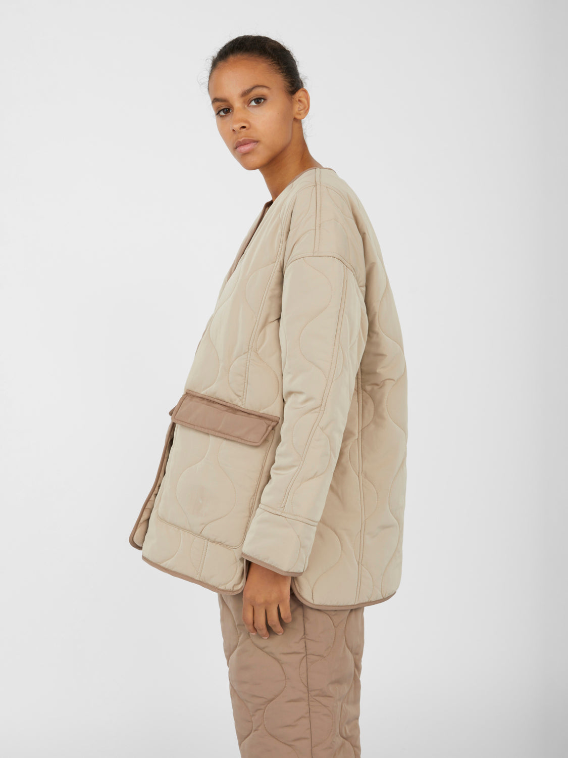 OBJLOUISE Coat - Fossil