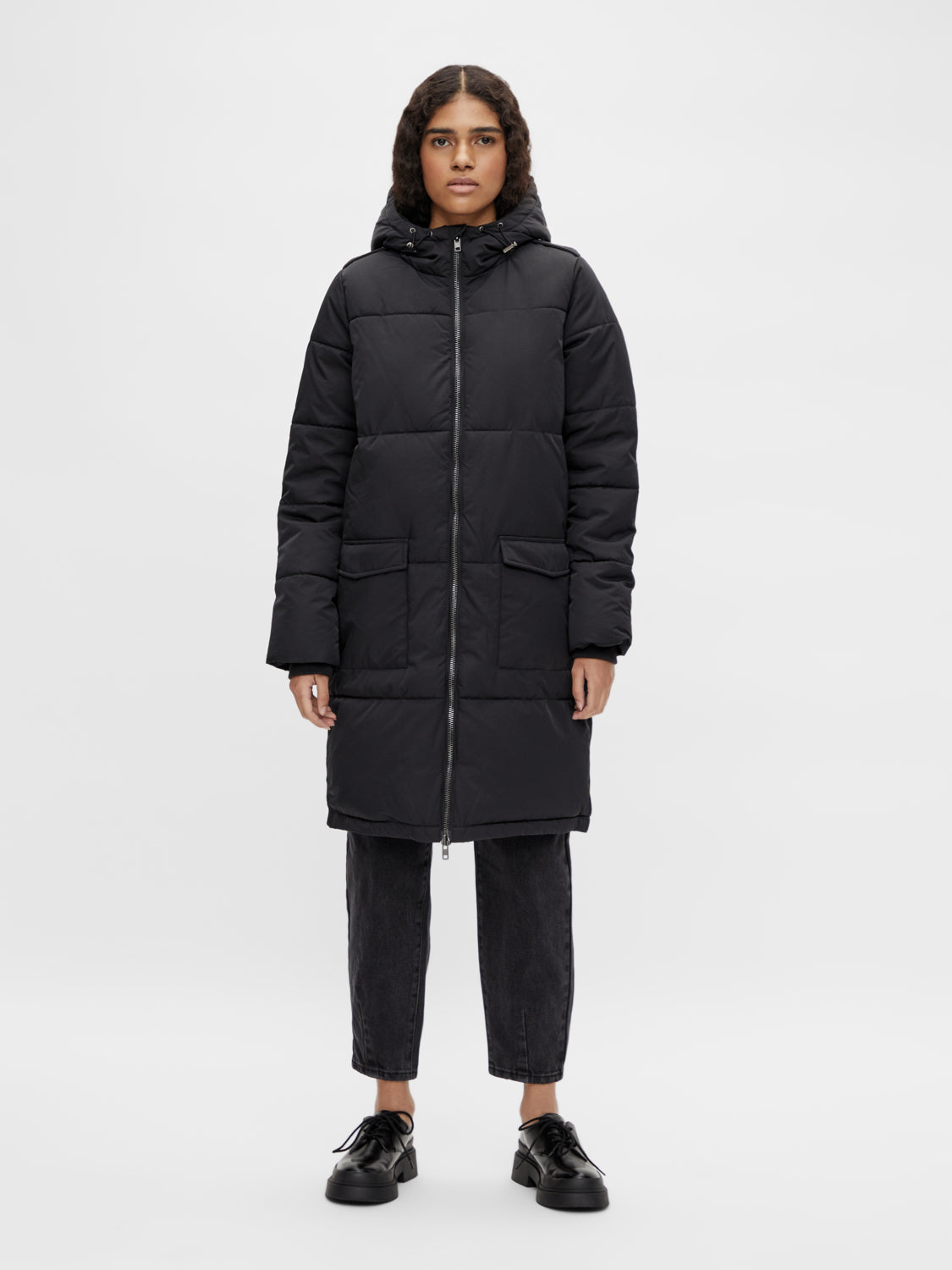 OBJZHANNA Coat - Black