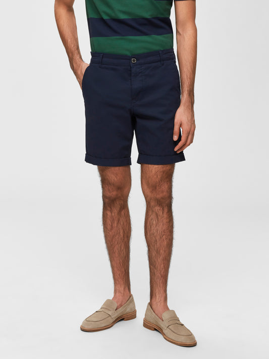 SLHSTRAIGHT-PARIS Shorts - dark sapphire
