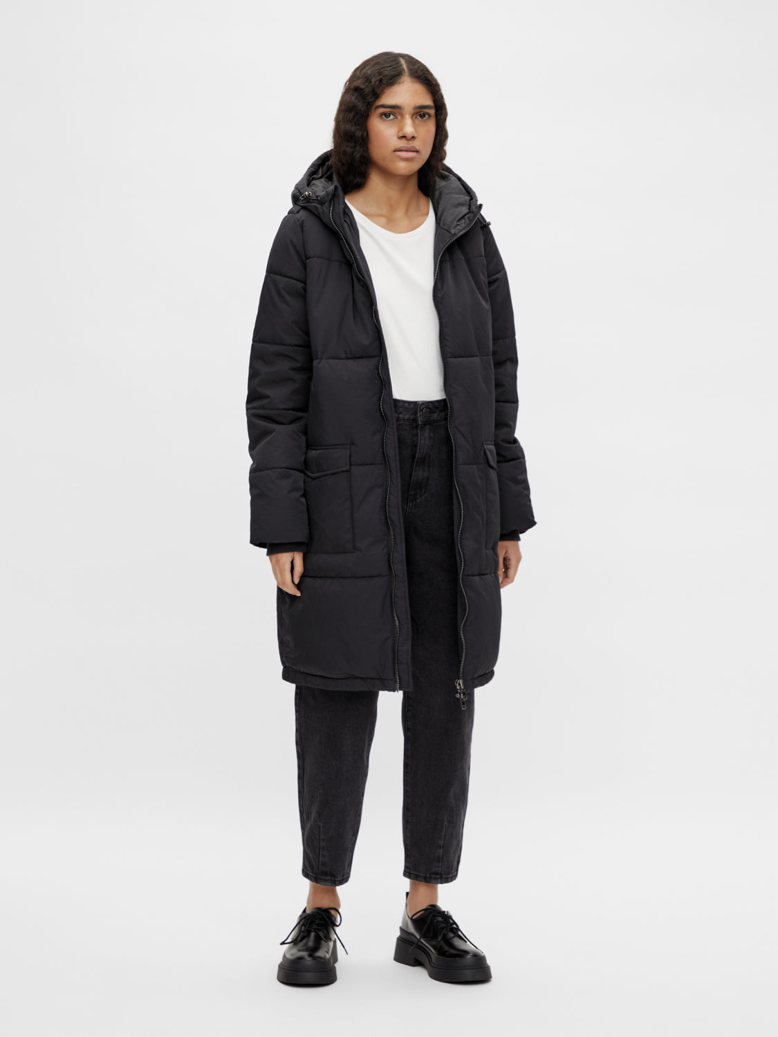 OBJZHANNA Coat - Black