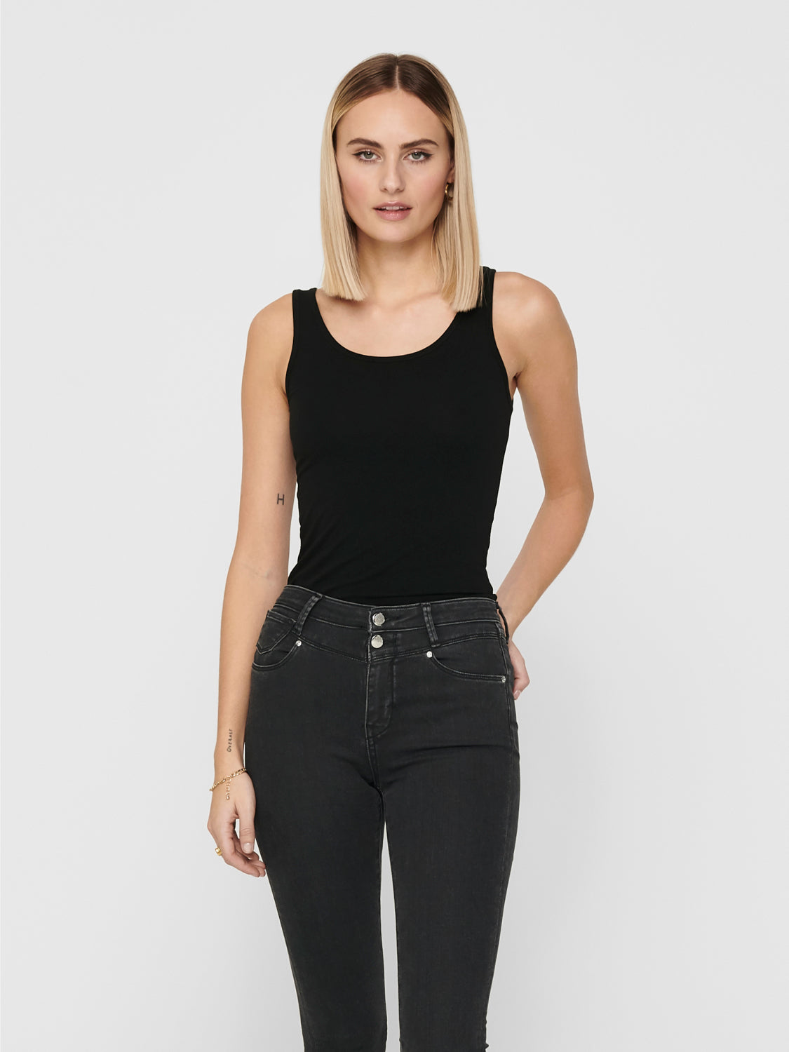 ONLLIVE Tank Top  Long - BLACK