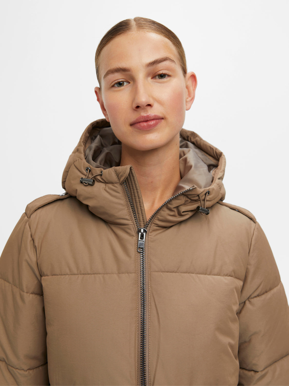 OBJZHANNA Coat - Fossil