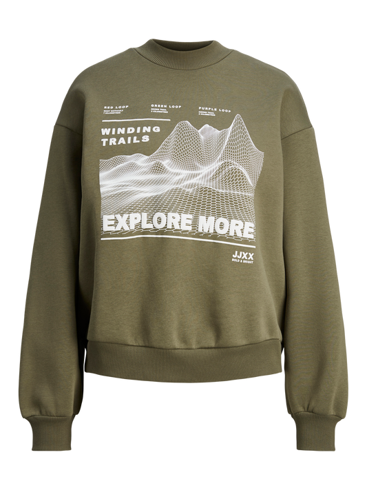 JXELLA Sweat - Dusty Olive