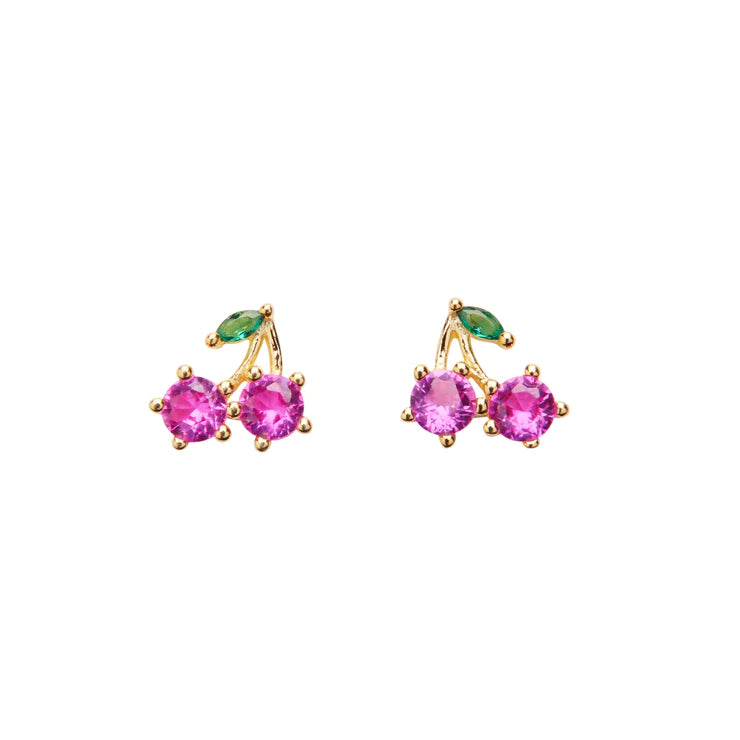 Pico Copenhagen Cherry Crystal Studs