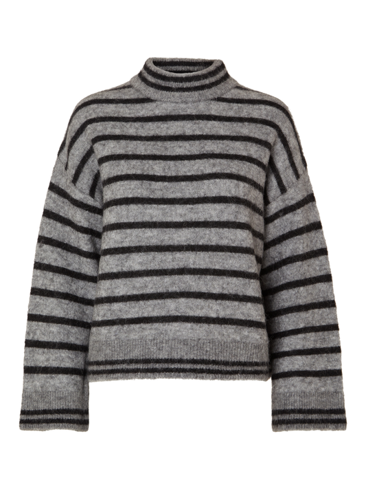 SLFSIA Pullover - Medium Grey Melange