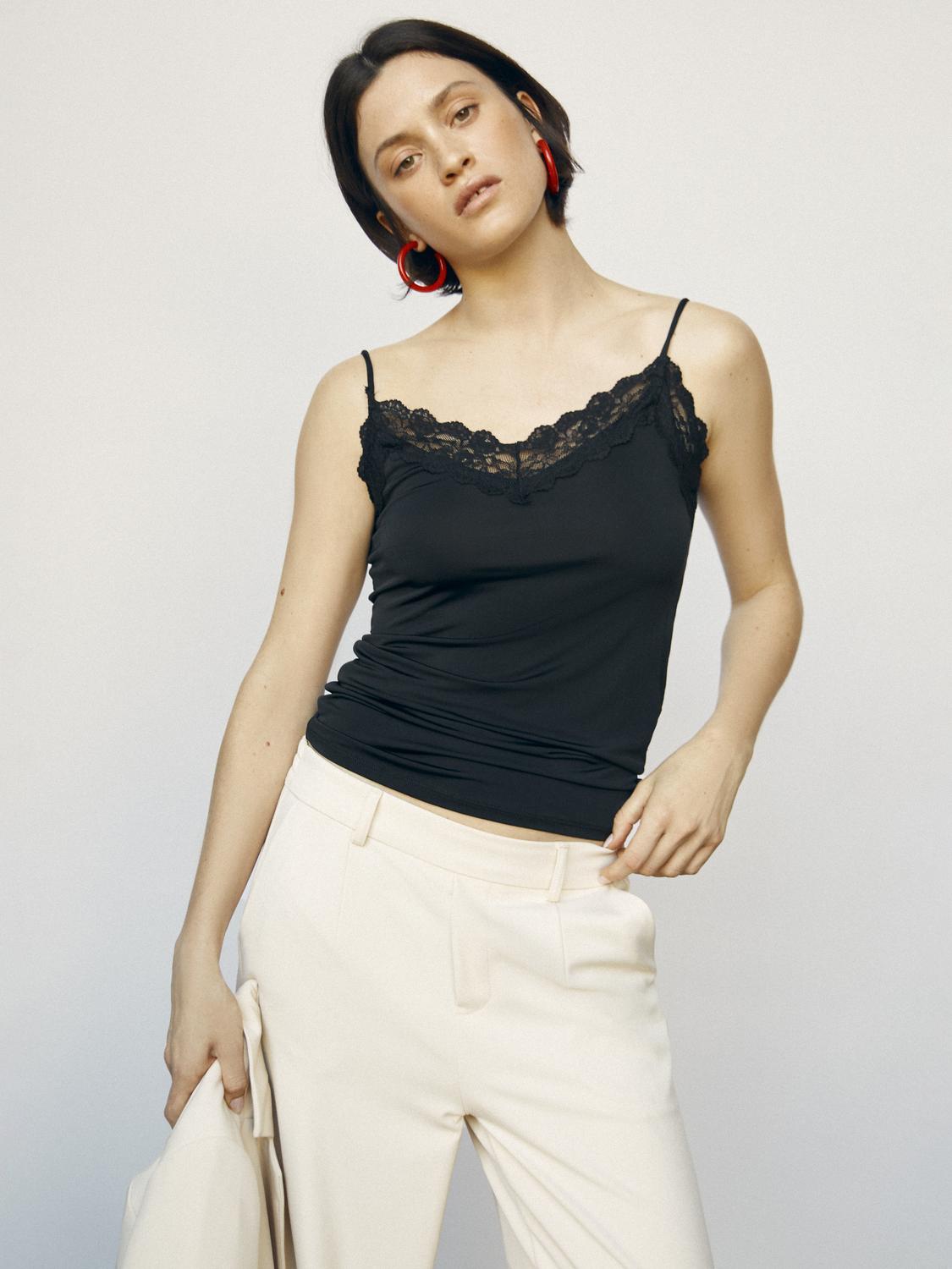 OBJLEENA Tank Top - Black